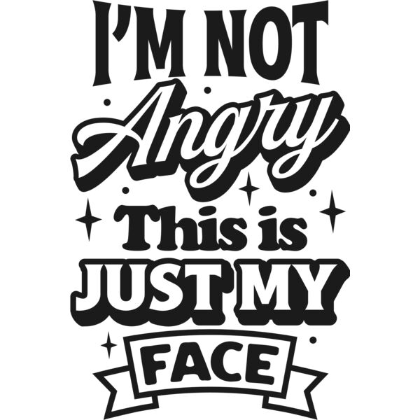Im not angry SVG Thumbnail